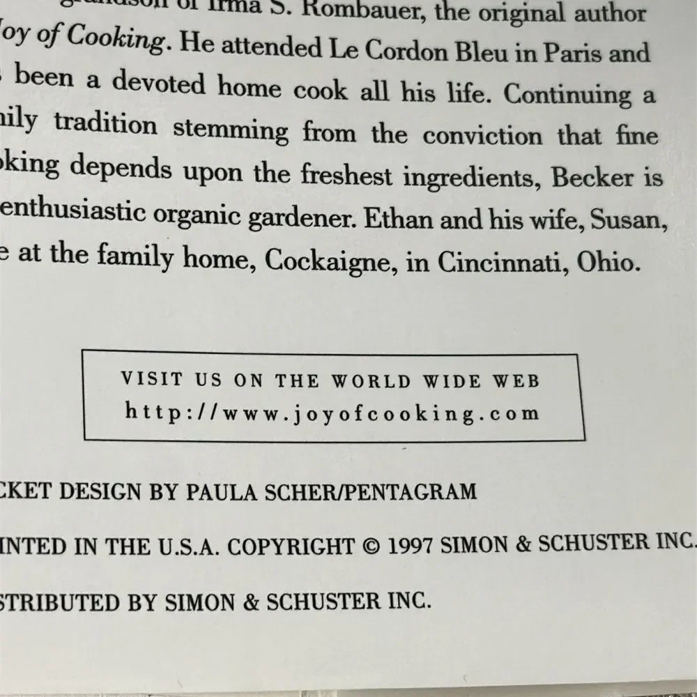 The All New All Purpose‎ Joy of Cooking by E. Becker, M.R. Becker & I. Rombauer
